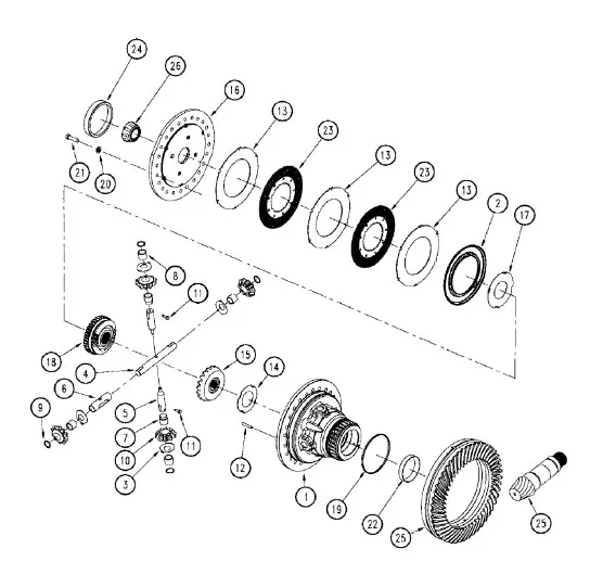 227117A2 - Шайба упорн. корпуса дифференциала моста задн. TGT8/Mg.
