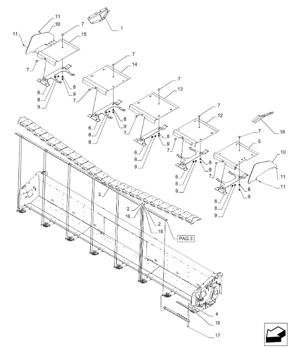 47384075 - Пластина цепного транспортёра